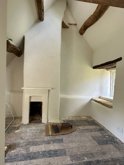 Internal lime plastering restoration at Woodmancote