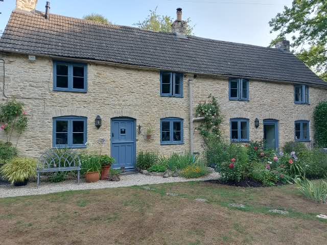 Completed lime plaster restoration in Tetbury, Gloucestershire